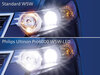Vergelijking van goedgekeurde LED-lampen Philips W5W PRO6000 versus originele lampen