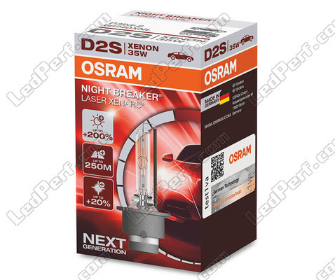 Osram D2S Xenarc Night Breaker Laser Osram Xenon-lamp + 200% - 66240XNL in de verpakking