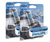 Set van 2 lampen HB4 Philips WhiteVision ULTRA + Nachtlampen - 9006WVUB1