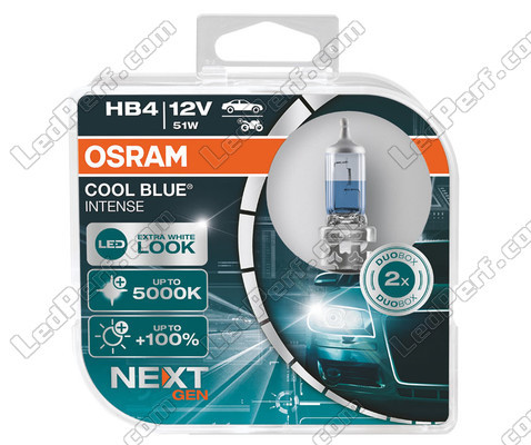 Paar Osram HB4 Cool blue Intense Next Gen LED Effect 5000K-lampen