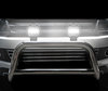 Zoom op dagrijlichten 6000K van de extra LED-koplamp Osram LEDriving® ROUND MX180-CB