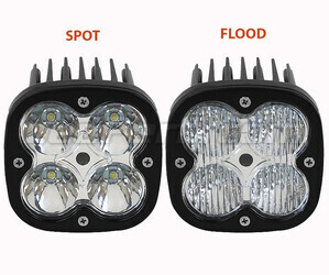 Extra CREE Vierkant 40 W led-koplamp voor Motor - Scooter - Quad Spot VS Flood