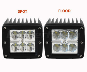 Extra Vierkant led-koplamp 24 W CREE voor 4X4 - Quad - SSV Spot VS Flood