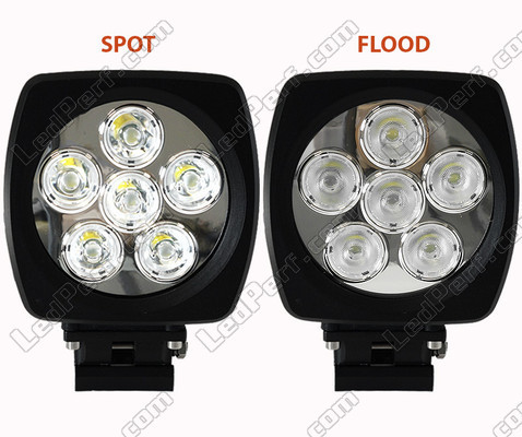 Extra Vierkant led-koplamp 60 W CREE voor 4X4 - Quad - SSV Spot VS Flood