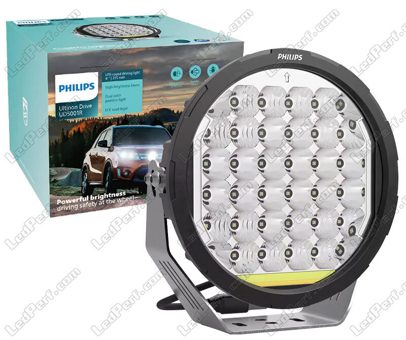 Zenuw beha Magazijn Goedgekeurde Philips Ultinon Drive UD5001R 9" - 215mm extra LED-koplamp
