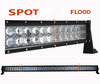 Ledbalk CREE met 4D met Dubbele rij 288 W 26000 lumen voor 4X4, vrachtwagen en tractor. Spot VS Flood