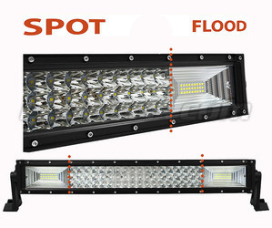 Gebogen ledbalk Combo 120 W 9600 lumen 512 mm Spot VS Flood