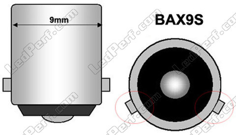 lamp BAX9S H6W Halogene Blue vision Xenon-effect led
