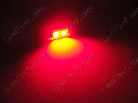 Soffittenlamp led plafondverlichting, kofferbak, handschoenenkastje, nummerplaat rood 31 mm - C3W