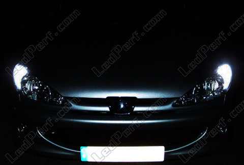 Stadslichten wit Xenon LEDs Peugeot 206