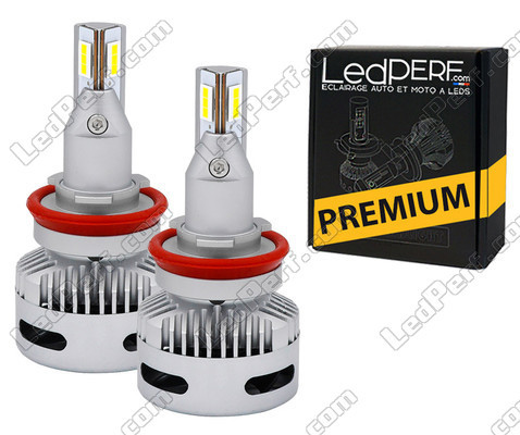 H11 led-lampen voor auto's met lensvormige koplampen.