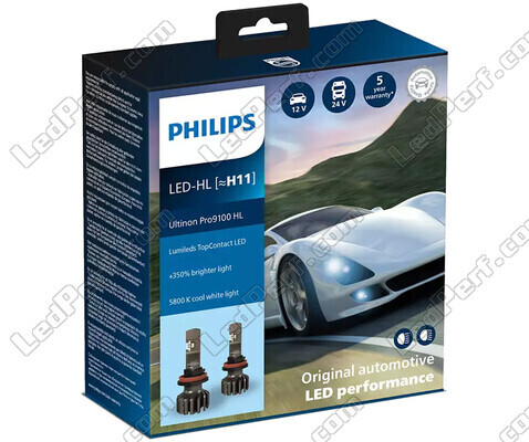 LED-lampenset H11 LED PHILIPS Ultinon Pro9100 +350% 5800K - LUM11362U91X2