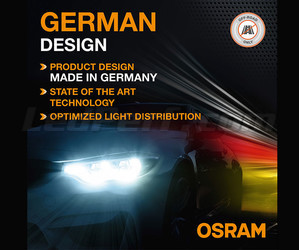 Duits ontwerp van de H4 LED Osram LEDriving® XTR 6000K - 64193DWXTR