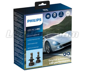 LED-lampenset H4 LED PHILIPS Ultinon Pro9100 +350% 5800K - LUM11342U91X2