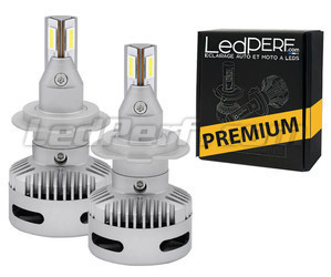 H7 led-lampen voor auto's met lensvormige koplampen.