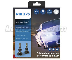 LED-lampenset H7 LED PHILIPS Ultinon Pro9000 +250% 5800K - 11972U90CWX2