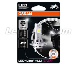 Verpakking vooraanzicht van de H7 LED motorlampen Osram Easy