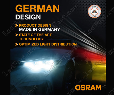 Duits ontwerp van de H7 LED Osram LEDriving® XTR 6000K - 64210DWXTR