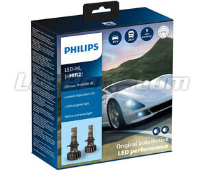 LED-lampenset HIR2 LED PHILIPS Ultinon Pro9100 +350% 5800K - LUM11012U91X2