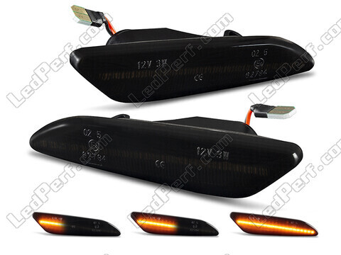 Dynamische LED zijknipperlichten voor Alfa Romeo 147 (2005 - 2010) - Gerookte zwarte versie