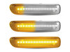 Verlichting van de sequentiële LED zijknipperlichten voor BMW Serie 3 (E46) 1998 - 2001 - Transparante versie