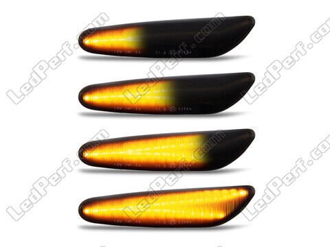 Verlichting van de dynamische LED zijknipperlichten voor BMW Serie 3 (E90 E91) - Zwarte versie