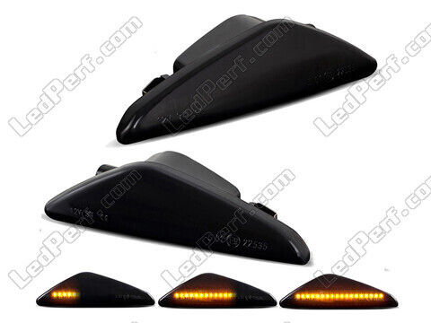 Dynamische LED zijknipperlichten voor BMW X3 (F25) - Gerookte zwarte versie