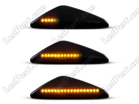 Verlichting van de dynamische LED zijknipperlichten voor BMW X3 (F25) - Zwarte versie