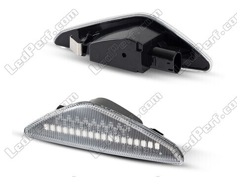 Zijaanzicht van de sequentiële LED zijknipperlichten voor BMW X3 (F25) - Transparante versie