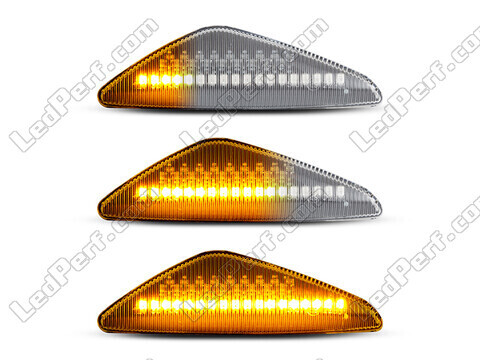 Verlichting van de sequentiële LED zijknipperlichten voor BMW X5 (E70) - Transparante versie
