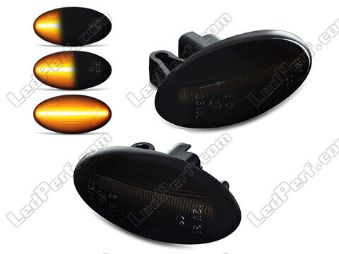 Dynamische LED zijknipperlichten voor Citroen C-Crosser - Gerookte zwarte versie