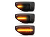 Verlichting van de dynamische LED zijknipperlichten voor Dacia Sandero 2 - Zwarte versie