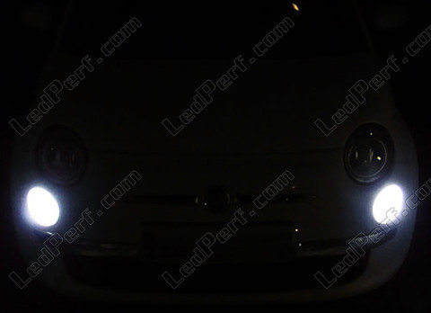 Led Stadslichten/dagrijlichten wit Xenon Fiat 500