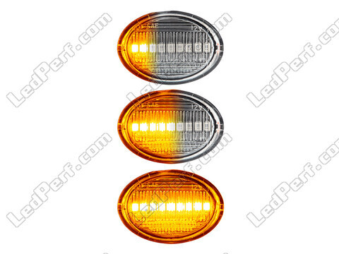 Verlichting van de sequentiële LED zijknipperlichten voor Fiat 500 L - Transparante versie