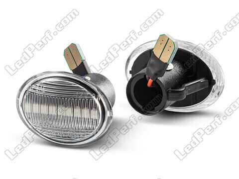 Zijaanzicht van de sequentiële LED zijknipperlichten voor Fiat 500 L - Transparante versie