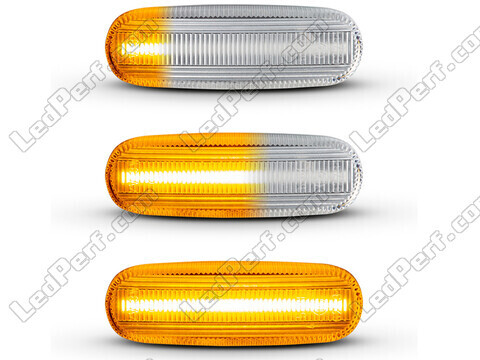 Verlichting van de sequentiële LED zijknipperlichten voor Fiat Doblo - Transparante versie