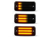 Verlichting van de dynamische LED zijknipperlichten voor Fiat Ducato III - Zwarte versie