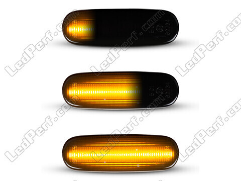 Verlichting van de dynamische LED zijknipperlichten voor Fiat Grande Punto / Punto Evo - Zwarte versie