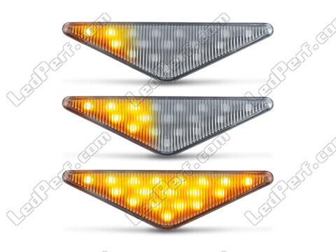 Verlichting van de sequentiële LED zijknipperlichten voor Ford Mondeo MK3 - Transparante versie