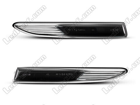 Vooraanzicht van de dynamische LED zijknipperlichten voor Ford Mondeo MK4 - Gerookte zwarte kleur