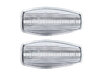 Vooraanzicht van de sequentiële LED zijknipperlichten voor Hyundai Getz - Transparante kleur