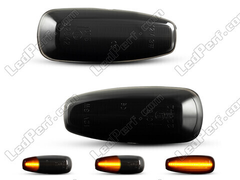 Dynamische LED zijknipperlichten voor Hyundai I30 MK1 - Gerookte zwarte versie