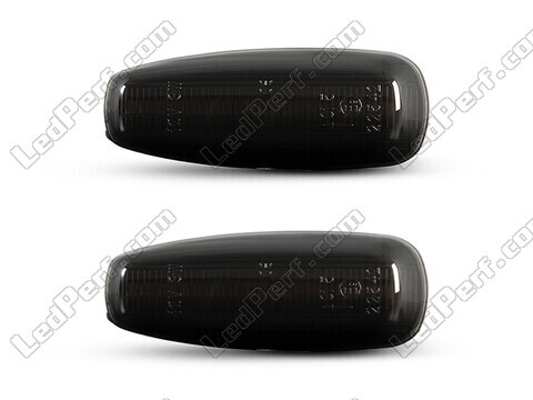 Vooraanzicht van de dynamische LED zijknipperlichten voor Hyundai I30 MK1 - Gerookte zwarte kleur