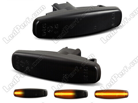 Dynamische LED zijknipperlichten voor Infiniti Q70 - Gerookte zwarte versie