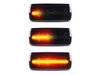 Verlichting van de dynamische LED zijknipperlichten voor Jeep Commander (XK) - Zwarte versie