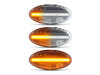 Verlichting van de sequentiële LED zijknipperlichten voor Mazda 3 phase 1 - Transparante versie