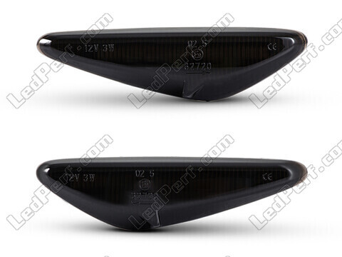 Vooraanzicht van de dynamische LED zijknipperlichten voor Mazda 6 - Gerookte zwarte kleur