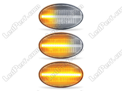 Verlichting van de sequentiële LED zijknipperlichten voor Mercedes Classe A (W168) - Transparante versie