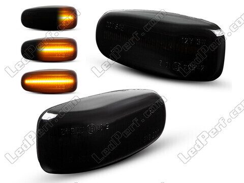 Dynamische LED zijknipperlichten voor Mercedes SLK (R170) - Gerookte zwarte versie