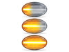 Verlichting van de sequentiële LED zijknipperlichten voor Mercedes Vito (W447) - Transparante versie